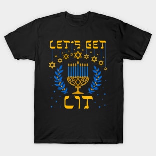 Let's Get Lit Hanukkah T-Shirt